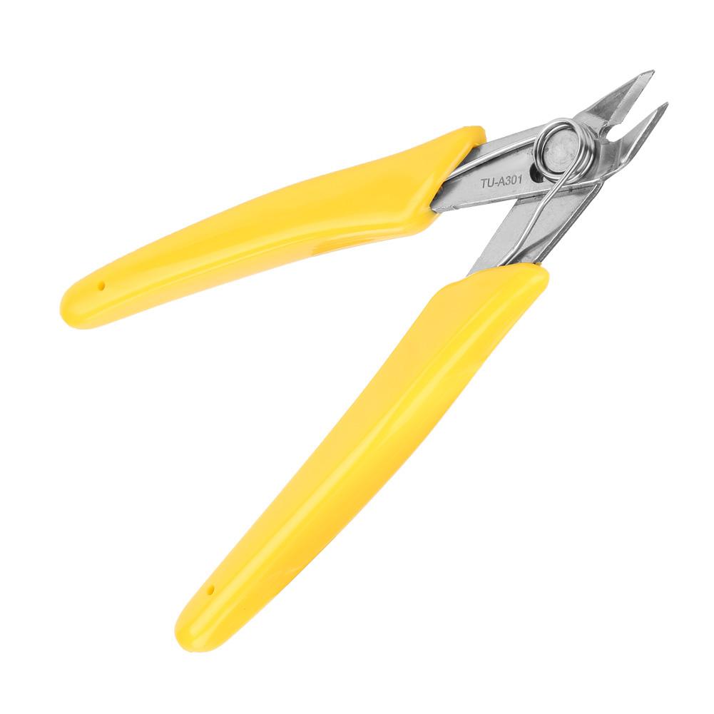 5in Electronic Diagonal Pliers Cable Side Cutting Nippers Wire Cutter Tool