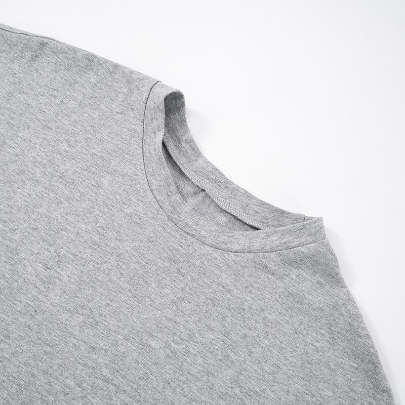 2025 New Fashionable Casual Women's T-Shirt Solid Color 0-neck Slim Fit Top One-Piece Neck