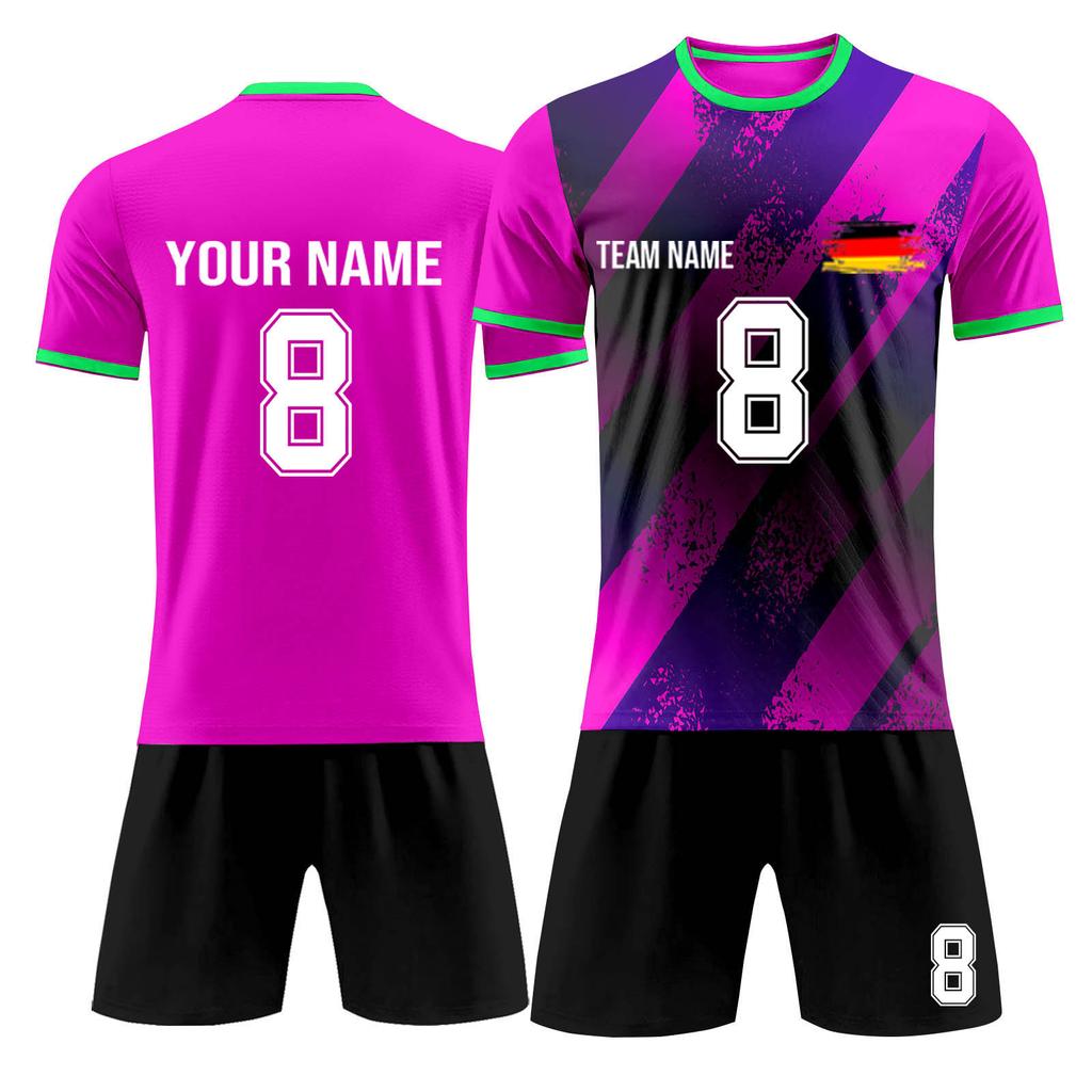 Ensemble personnalisé de deux pièces de football pour adultes et enfants