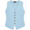 Zaprha 2025 Summer New Simple and Versatile Plain Stitch V-neck Sleeveless Vest-Style Top Vest 4192003
