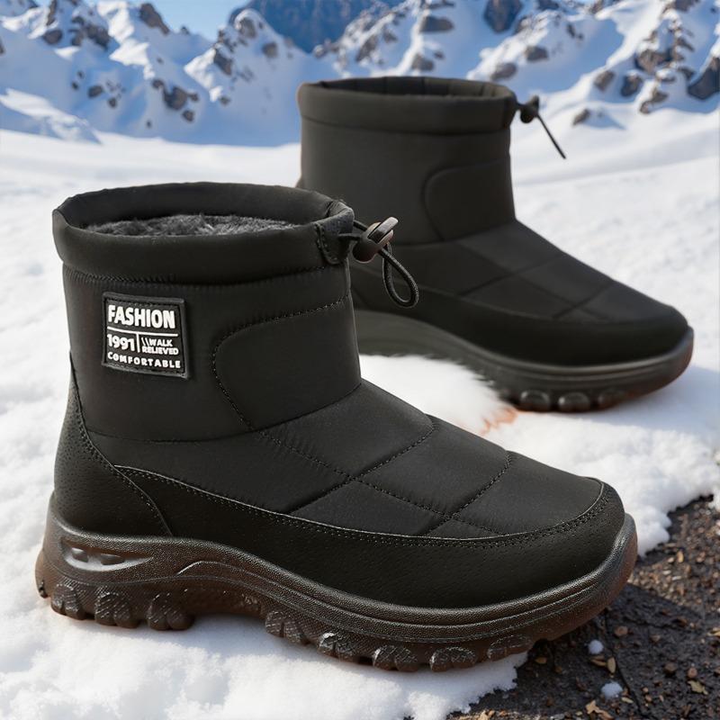 Cotton Shoes Women's Winter Warm Piled Thickened Elderly Shoes Couple Outdoor Sports Thick-soled Snow Boots
