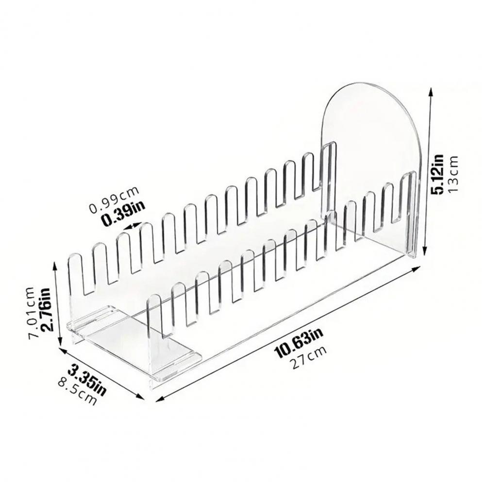 1/2/3 Pcs 12 Tier Greeting Card Display Stand Acrylic Postcard Booth Art Display Shelf Rack Jewelry Card Holder for Tabletop