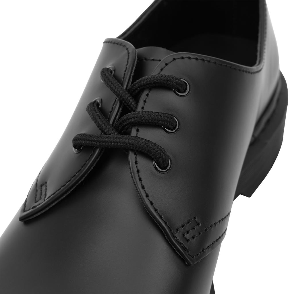 Dr. Martens 1461 Mono Oxford en Cuir Lisse Noir Unisexe Baskets 14345001