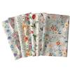 Japanese Pattern Cotton Fabric Set Cute Craft Perfect for DIY and More 7-Piece (Floral Pattern) - Fabric, 46x56cm, Crafts, Kits,