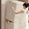 Extra-Large 220-Litre Fabric Storage Box for Quilts, Sheets, Clothes, and Underwear - Portable, Lightweight,and Easy To Carry