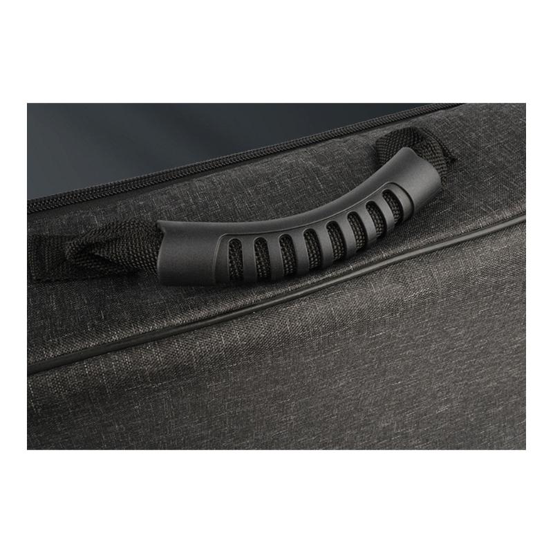 Guitar Pedal Organizer with Multifunctional Storage Pockets Padded Interior Polyester Texture for Live Performances