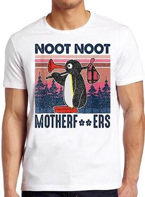 Pingu Arrabbiato Noot Noot Motherf***ers Divertente Film Musica Meme Regalo Maglietta T Shirt M882