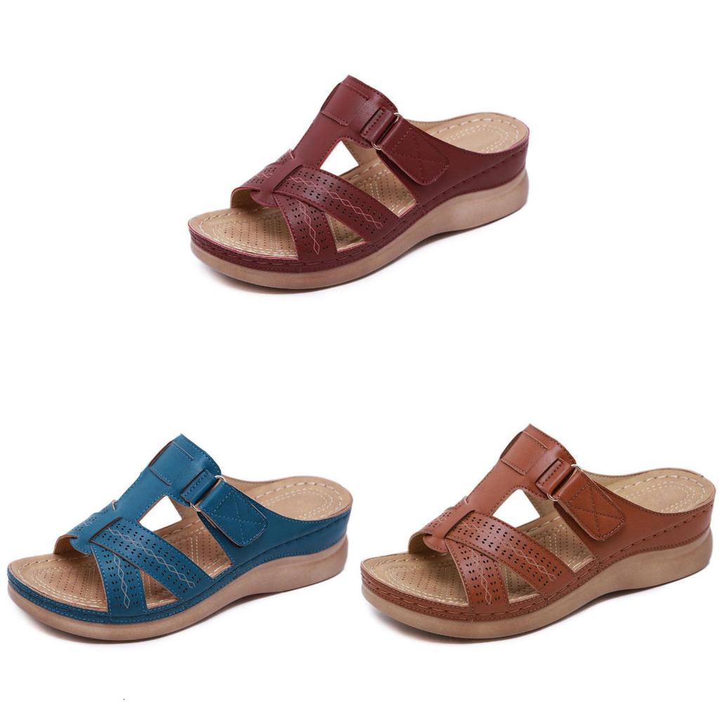 Summer Womens Open Toe Pu Sandals With Cross Strap Hollowout Platform For Beach And Casual Wear