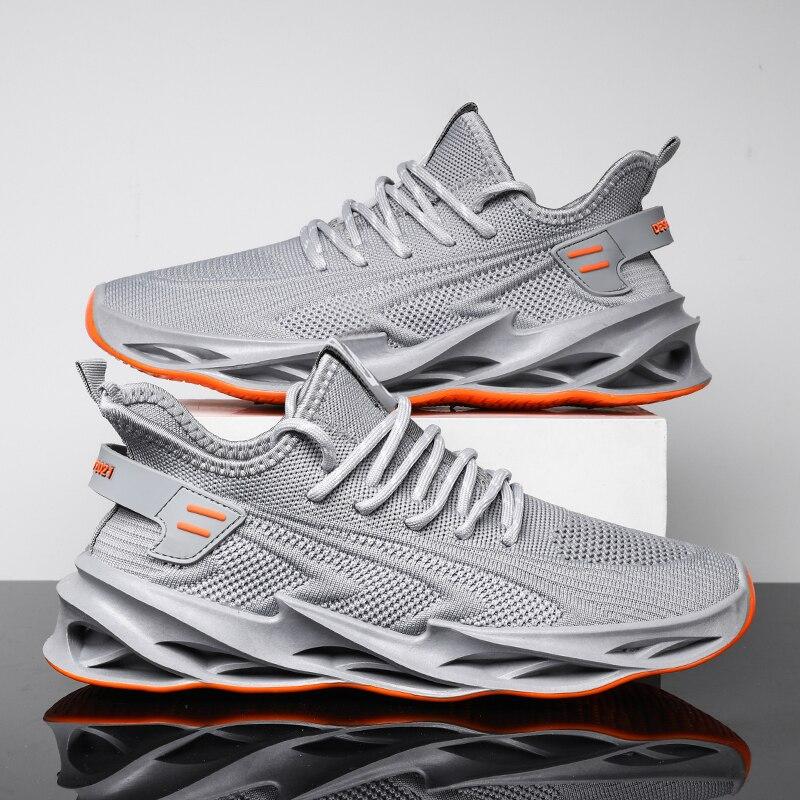 Men 'S Casual Sneakers High Quality Blade Running Shoes Men New Breathable Mesh No -Slip Shock Absorption Trend Sports Gym Shoes