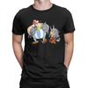 T-shirt da uomo Asterix e Obelix con Bor Magliette Fresche in Cotone Manica Corta T-shirt Girocollo Top Classici