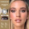 FUNSACHY 1 Pair Colored Contact Lenses Natural Big Black Eyes Blue Green Soft Contact Lenses for Women Brown Gray Contact Lenses