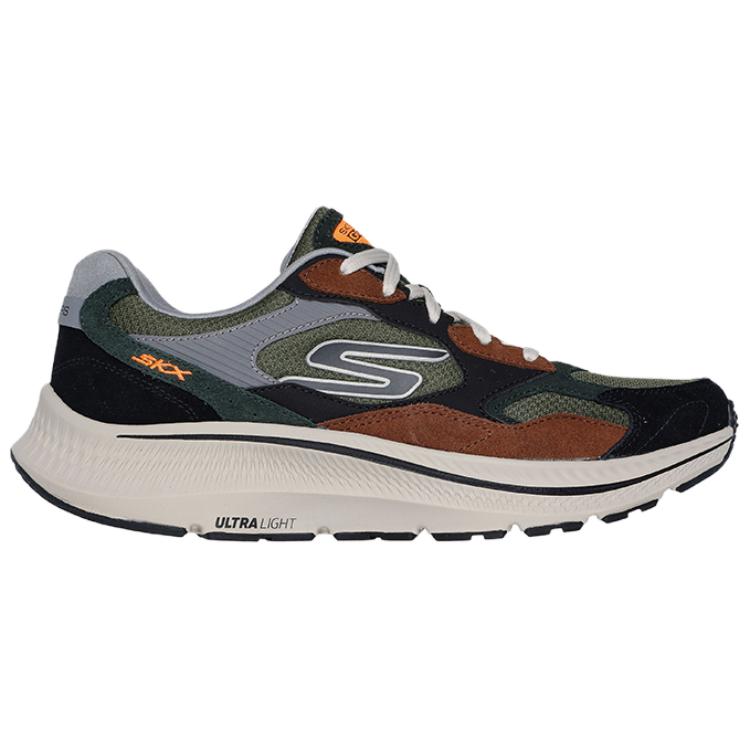 Skechers Go Run Comfortable Low-Top Casual Running Shoes Men Sneaker Black Green Brown 220872-OLV
