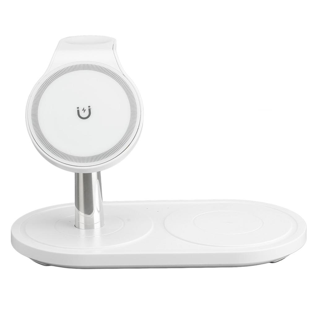 Station de Charge 3 en 1 pour Appareils Multiples Charge Rapide Angle Réglable Fixation Magnétique Station de Charge pour Montre