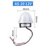 Automatic Light Control Switch Voltage Compatibility Automatic On Off White Photocell Sensor Long Service Life