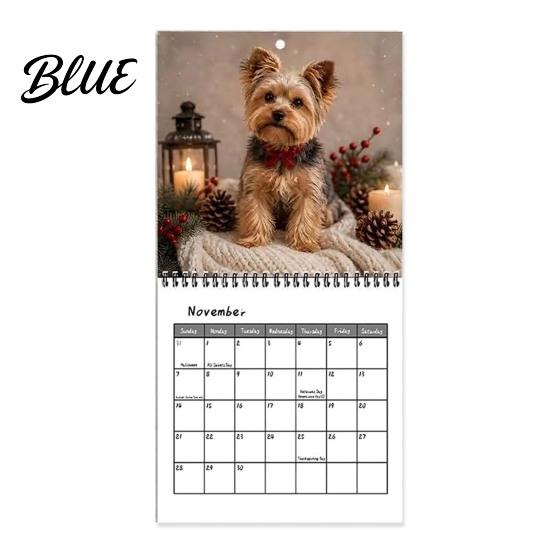Holiday Present for 12 Month 2027 Wall Yorkshire Terriers Dog Owners Calendar Theme Calendar
