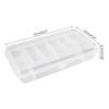 PortableTool Storage Box Organizer for Case Plastic Tray Compartments Fishing Lure Tackle Box Two-Sided Storage Cases Wh