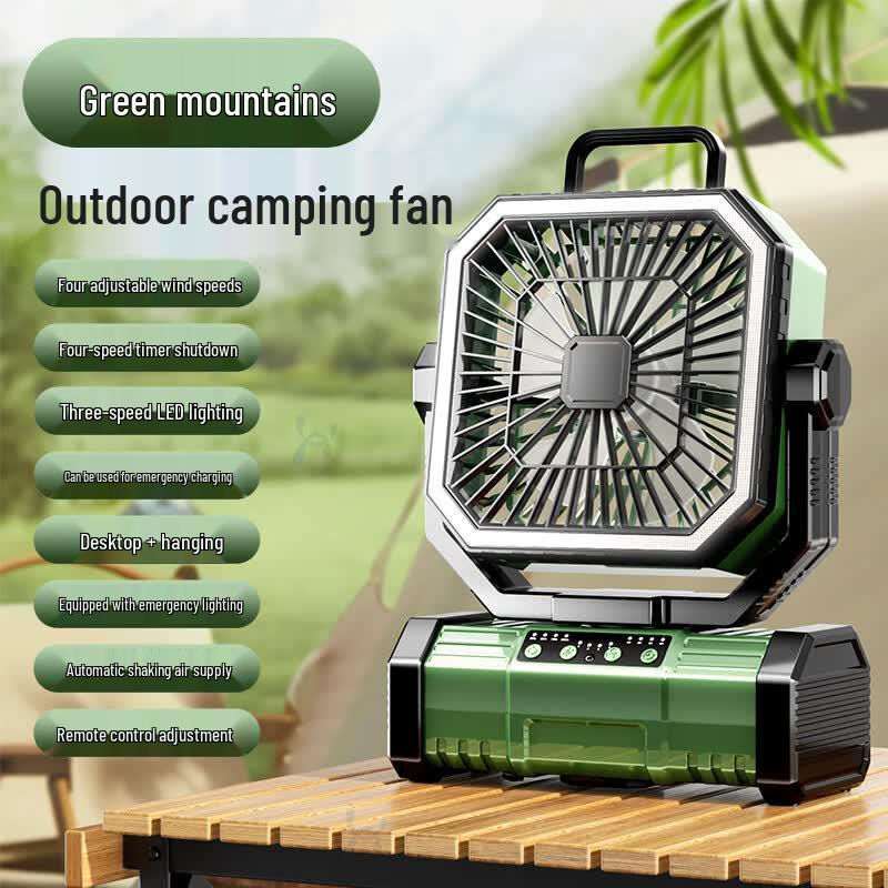 ZISIZ Portable Oscillating USB Camping Fan