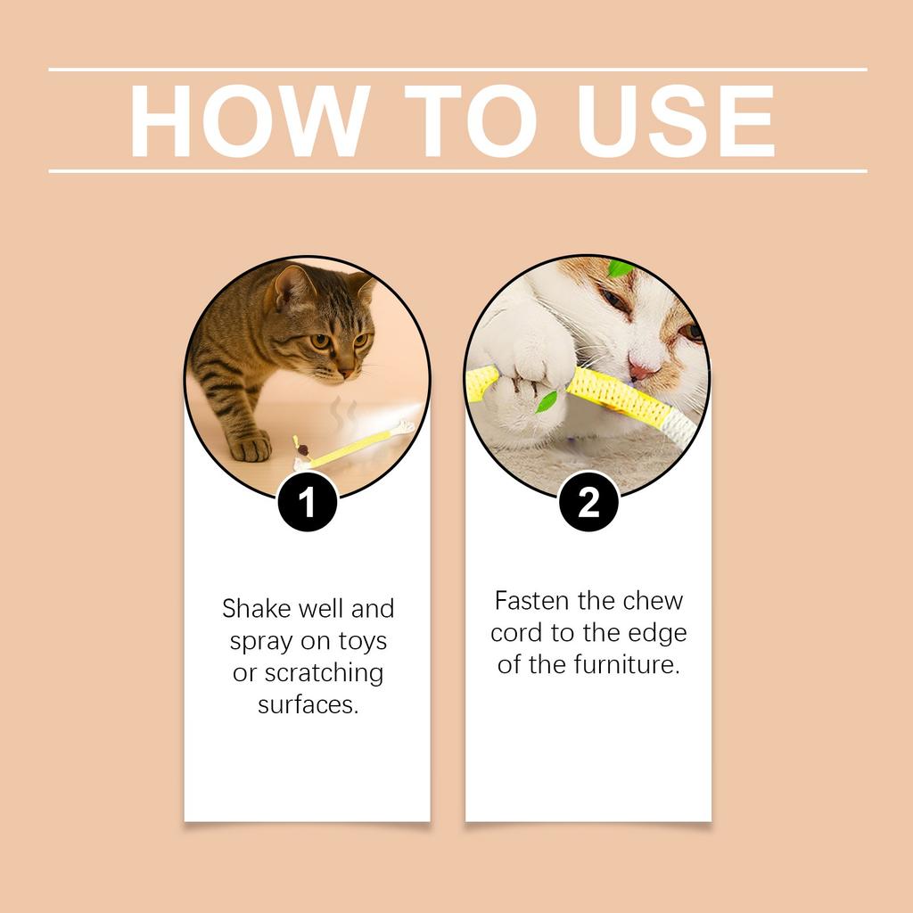 Catnip Spray, Long-lasting , Scratch-resistant Line, And Fun Pet Cat Spray 30ml