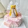 12cm Anime Sailor Moon Tsukino Usagi Girl Figure Toys Model Pvc Birthday Cake Accessories Decoration Doll Birthday Gifts