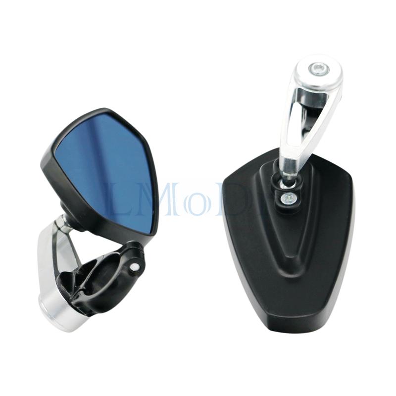 LMoDri Universal 7/8"" 22mm Handle Bar Motorcycle Bar End Mirror Motorcycle