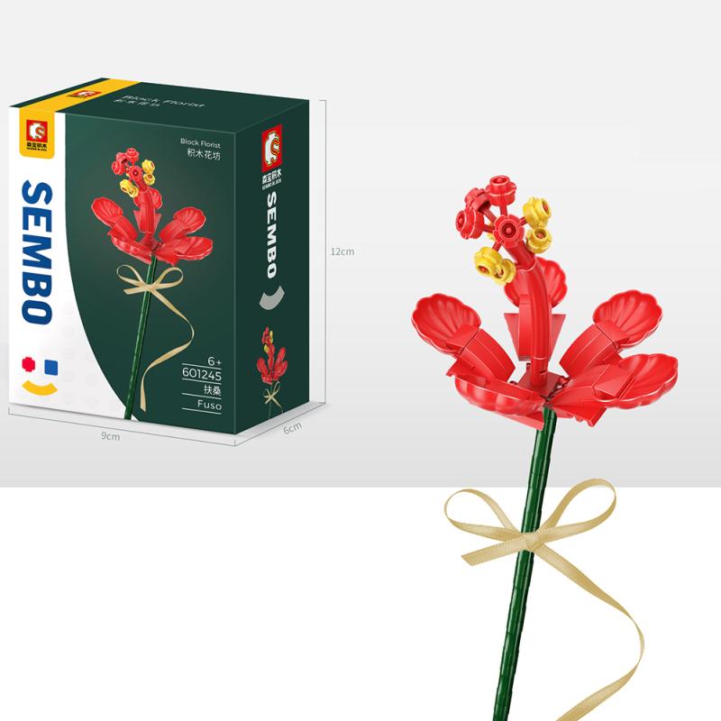 Blocuri de construcție Buchet de flori eterne compatibile cu blocuri de construcție asamblate Lego Jucării Pentru