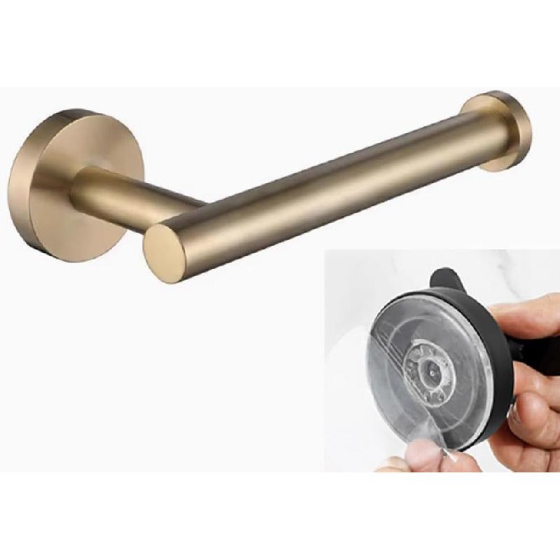 Adjustable Self Adhesive Toilet Paper Towel Holder SUS304 Stainless Steel, Suction Cup Paper Towel Holder, No Drill No Drill Tissue Organizer for