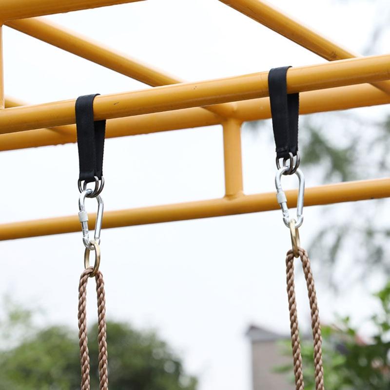 Fitness Equipment Hanging Sandbag Pull Up Rope Belt Multifunction Fitness Equipment Hook Ring Hanging Belt With Hook