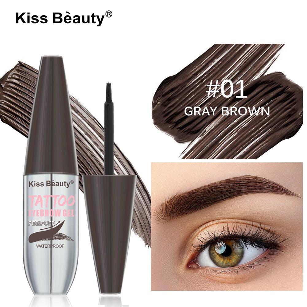 Kiss beauty semi-permanent tear eyebrow dye cream waterproof and sweat-proof natural long-lasting eyebrow cream