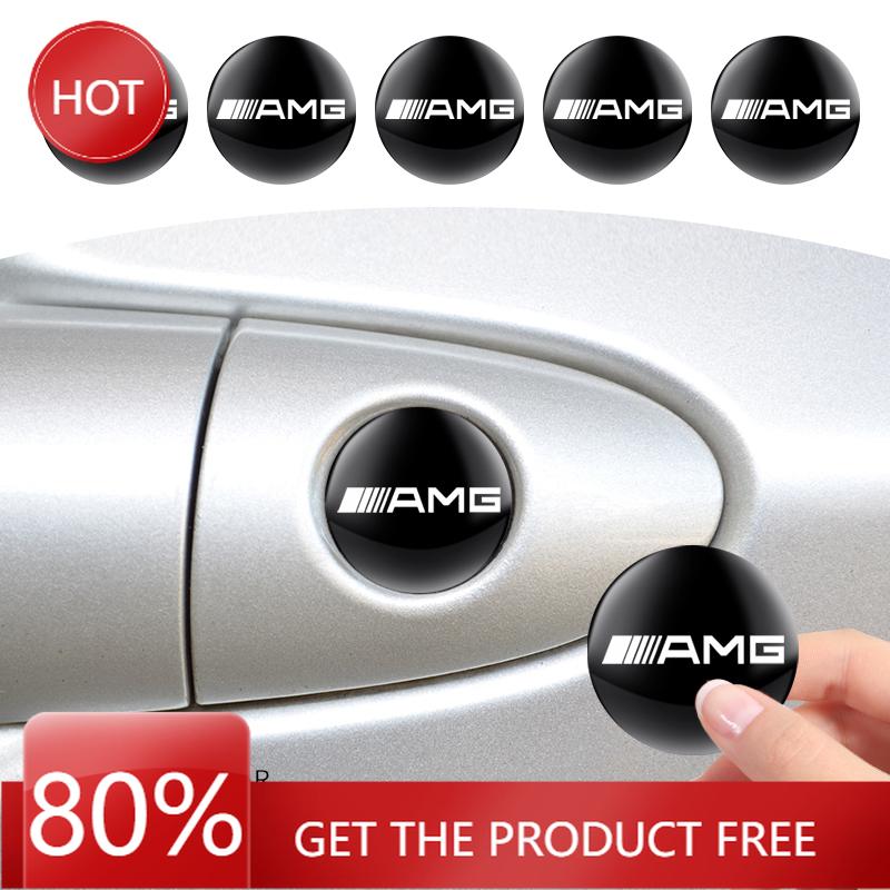 Car Sticker 2/5/10Pcs Car Door Lock Keyhole Stickers Anti-blocking For Mercedes Benz A B C S Class AMG GLA CLA GLC W176 W221 W20