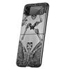 Anatomy Skeleton Heart Lovey Kiss Cover Phone Case For Samsung Galaxy Z Flip 7 6 5 4 3 5G Flip7 Flip6 Flip5 Flip4 Flip3 Black Fu