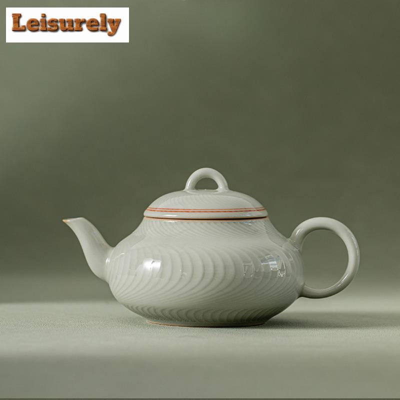 200ML Beixitang Handgemachte Eis-Terrassen-Farbe Teekanne Kreativer Topf Teebereiter Kessel mit Kugel-Loch-Filter Kung Fu Teeset Zubehör