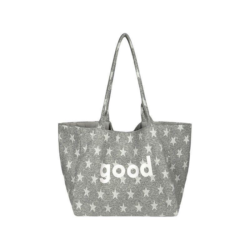 Korean-style Double-sided Back Star-letter Large-capacity Casual Tote Bag for Commuting, Shoulder Bag