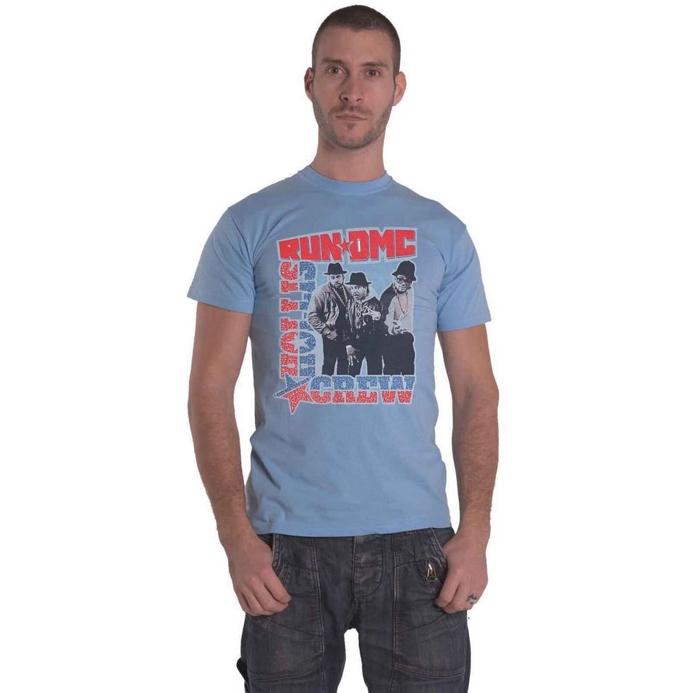 Run DMC Unisex Adult Hollis Crew T-Shirt
