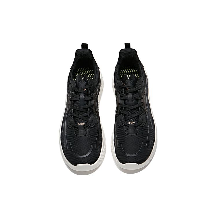 Anta Training Shoes With Shock Absorption And Slip Resistance Women Sneakers Black White 122127720-1