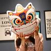 Chinese Lion Dance Head Cushion Cartoon Animal Stuffed Doll Cushion Home New Year Decor Sofa Chair Bedding Car Decor Pillow Gift
