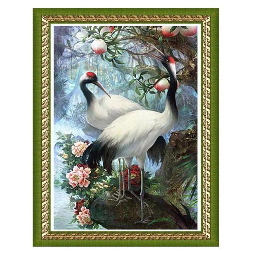 40*50CM 5D DIY Diamond Embroidery Animal Couple Diamond Painting Bird Cross Stitch Full Drill Home