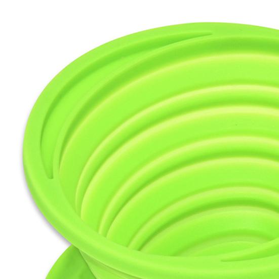 Collapsible Coffee Filter Funnel Heat Resistant Silicone Coffee Funnel Portable Coffee Brewing