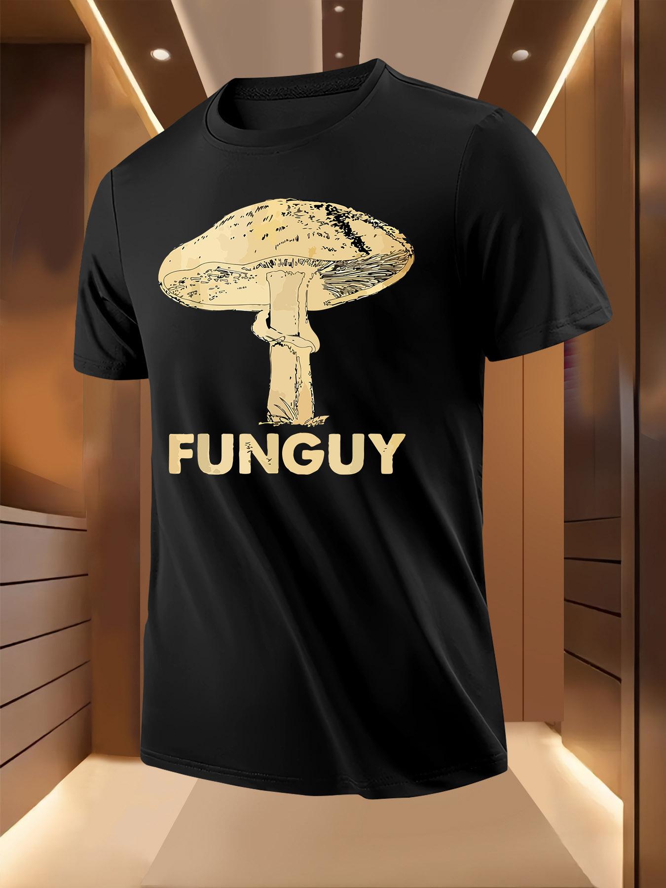 Fun Mushroom Print Pattern Tshirt M