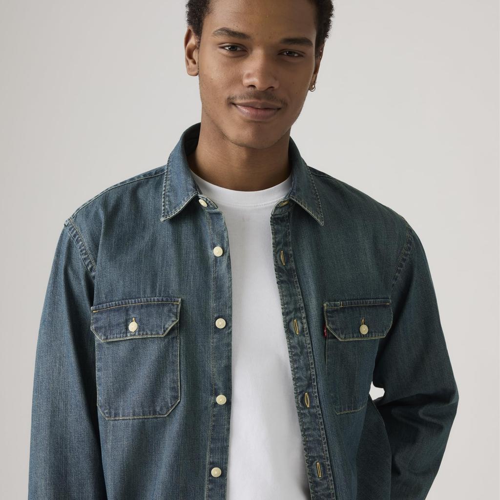 Levi's JACKSON WORKER Denim Worker Shirt Long Sleeve Men's 19573-0269 US M