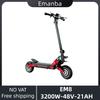 EMANBA EM8 Elsparkcyklar 3200W Dubbelmotor 52V21AH Batteri APP-kontroll LED-mätare Elsparkcykel Vuxen Terräng Pendling Elektrisk Sparkcykel