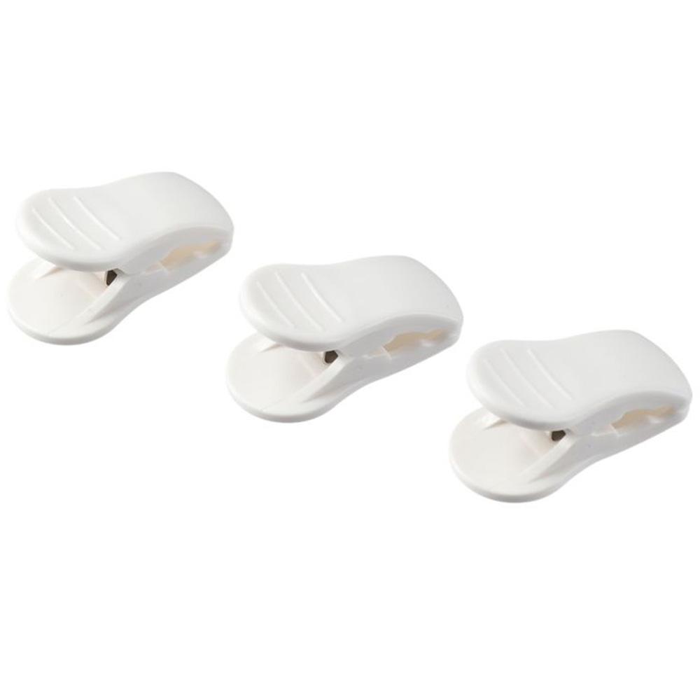 6 Pcs Non Slip Snack Bag Clip White Plastic Clips Easy To Use Plastic Hangers  Sticky Note