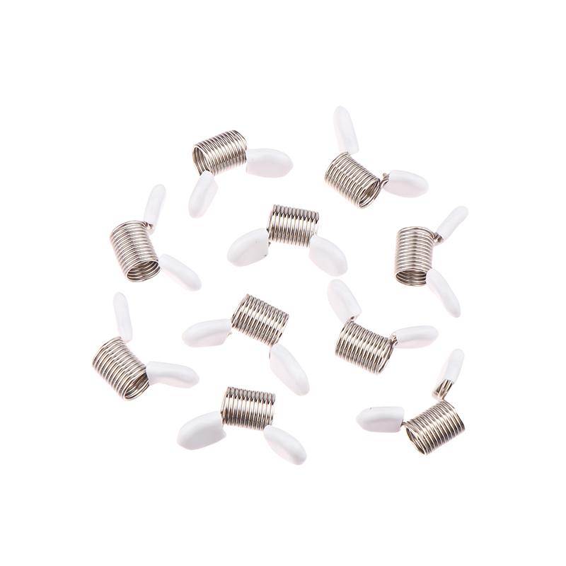

10 шт. Креативные удобные стопоры для бусин, концы проволоки для бисера, инструмент для нанизывания ювелирных изделий, для изготовления ювелирных изделий ручной работы белый