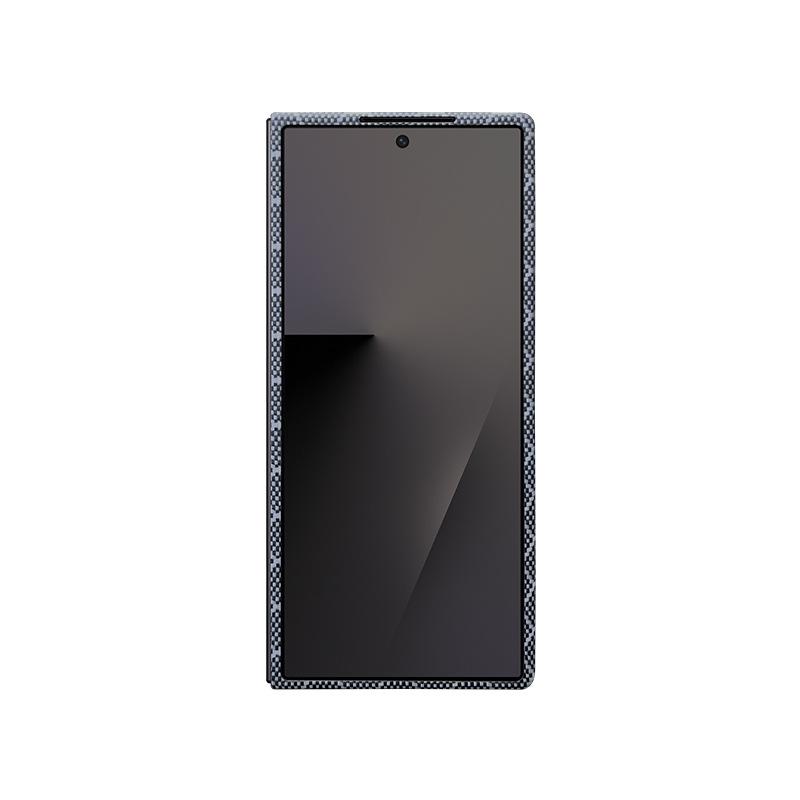 Applicable To Samsung Zfold7 Kevlar Mobile Phone Case Carbon Fiber Fold7 Magnetic Mobile Phone Case Anti-drop Protective Case