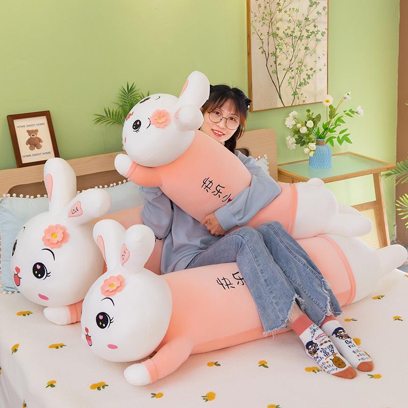 Gray Husky Plush Toy - Lying Down Dog Doll Pillow for Girls