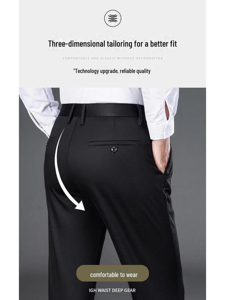 Senchi Premium Męskie Elastyczne Spodnie Biznesowe Niegniecące się - Kolekcja Jesień/Zima 2023