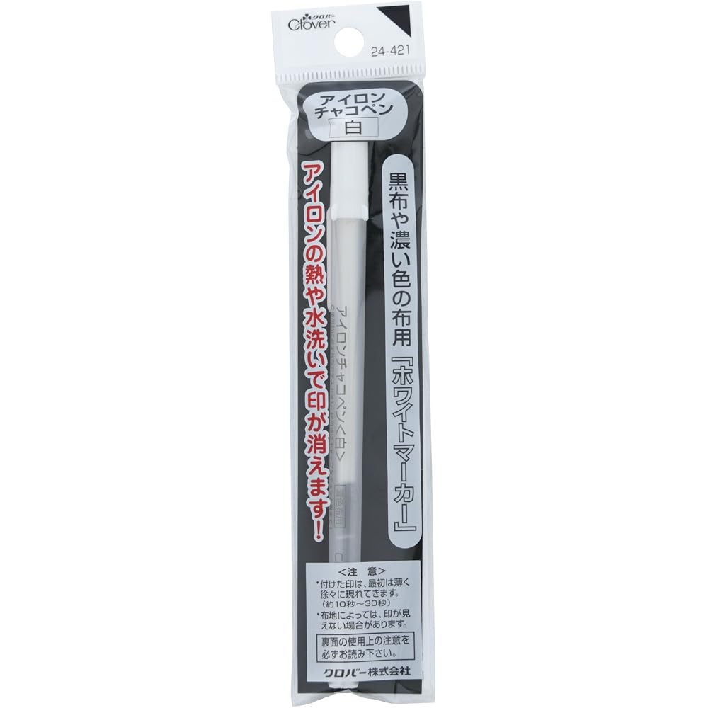 Clover (Clover) Iron Chaco Pen 40 x 185 x 11mm White 24-421