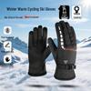 Men's and Women's Winter Warm Cycling Gloves - Cold-Proof, Velvet-Lined, Windproof & Waterproof for Riding, Motorcycle, or Skiing