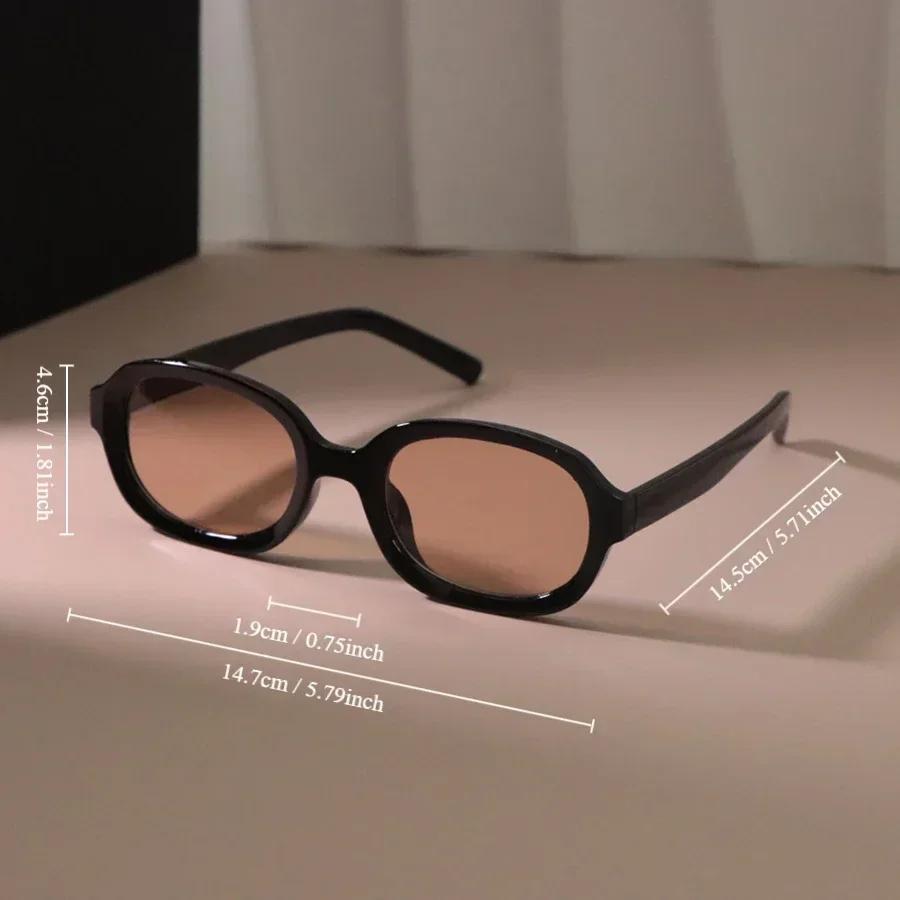 Retro Square Sunglasses Women Fashion Plastic Frame Vintage Sun Glasses Men Stylish Oversized Eyewear