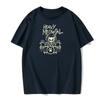 Heavy Cat Metal Music Gift Ideas Funny Pet Owner T-Shirts Latest Print Tops Shirts Cotton Round Neck Versatile T-Shirts