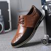 High Quality Big Size Casual Shoes Men Business Breathable Men Casual Shoes Hot Sale Fashion Brand Brown Casual Men Shoes